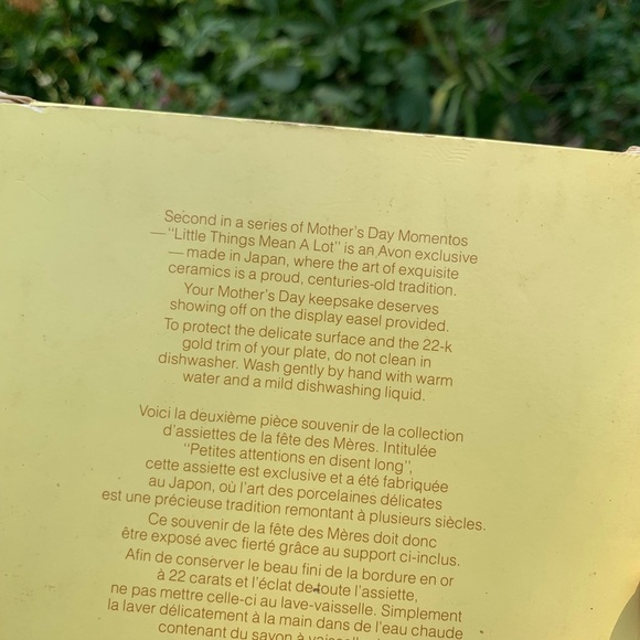 Vintage Avon in box 1982 Mother’s Day plate - Picture 4 of 5